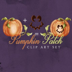 Pumpa Clipart - Skörde Clipart - Akvarellpumpor - Akvarell Clip Art - Halloweenpumpor - Halloween Clip Art - Kommersiellt bruk bild 5