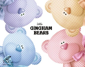 Newborn bear graphics, bear printable, patterned bear, digital bear clipart, commercial use.