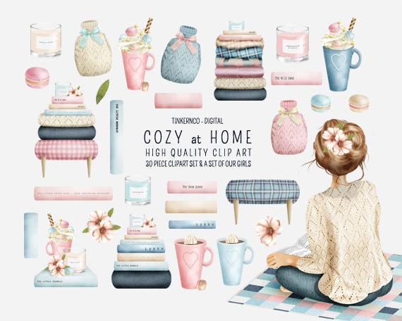 Fashion clipart - Home decor - Commercial use Clipart - Clipart for p…