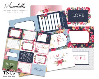 Printable Journal Cards - Digital Scrapbooking - Journals - Floral Cards - Uplifting cards - Digital Cards - Commercial Use Graphic - TNCo