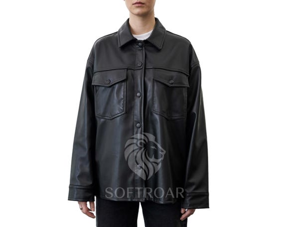 ZARA ポケットレザージャケット ブラック フェイクレザー ポケット付き