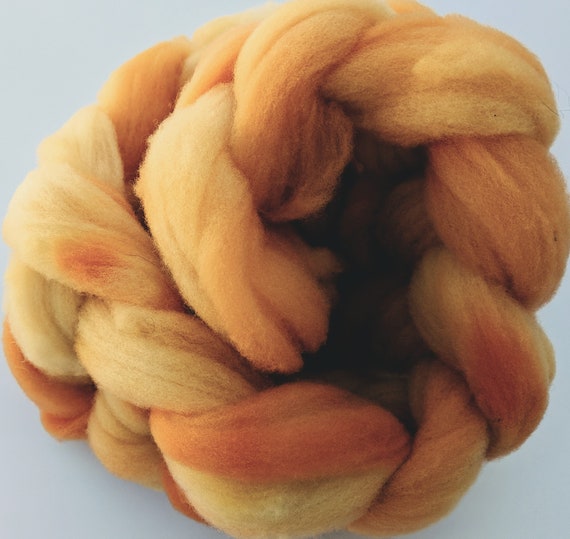 4 available Spinning Fiber Roving Babydoll Southdown Wool 2 Ounce Braid Combed Top Pink Fiber Pink Ombre