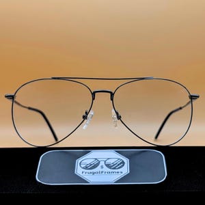 FrugalFrames Men's Aviator Gunmetal Prescription Glasses with Custom Rx Lenses!