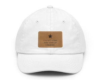 Jag tjänstgjorde så att du kunde välja veteranhatt med lädermärke, militärtjänstgöringskeps, patriotisk present till veteran, tillverkad i USA, present till honom, Fa
