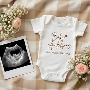 Netural Baby Reveal Editable Canva Template ,Simple Minimalist Pregnancy Announcement Digital Gender, Modern Boho Social Media Announcement