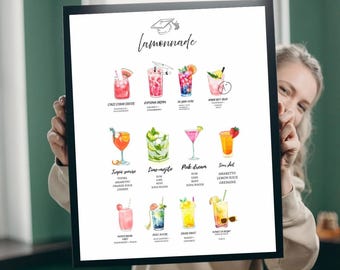 Graduation Party Lemonade Bar Menu| Graduation party