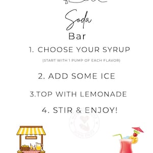 Lemonade Bar Sign Printable, Digital Party Decor, Instant Download Sign, Garden Party Lemonade Station, Summer Celebration