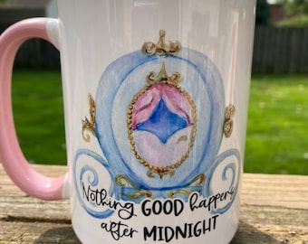 Cinderella Mug: Handmade Princess Coach 15oz Ceramic Mug
