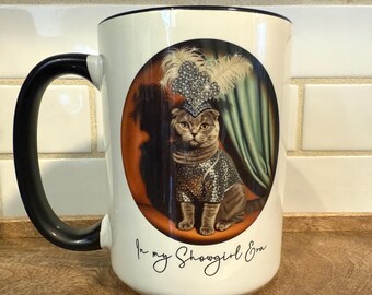 Showgirl Era / cat mug  / 15 oz handpressed mug