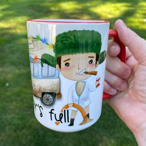 Christmas gift  / 15oz handmade coffee mug / Christmas Vacation Inspired / Cousin Eddie Sh**ter&#39;s Full / Clark Griswold