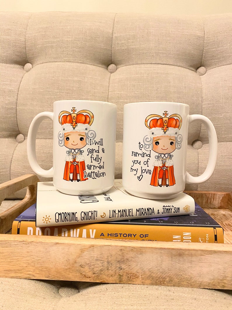 Gift for Theater Lover / Hamilton Inspired 15 Oz Handmade