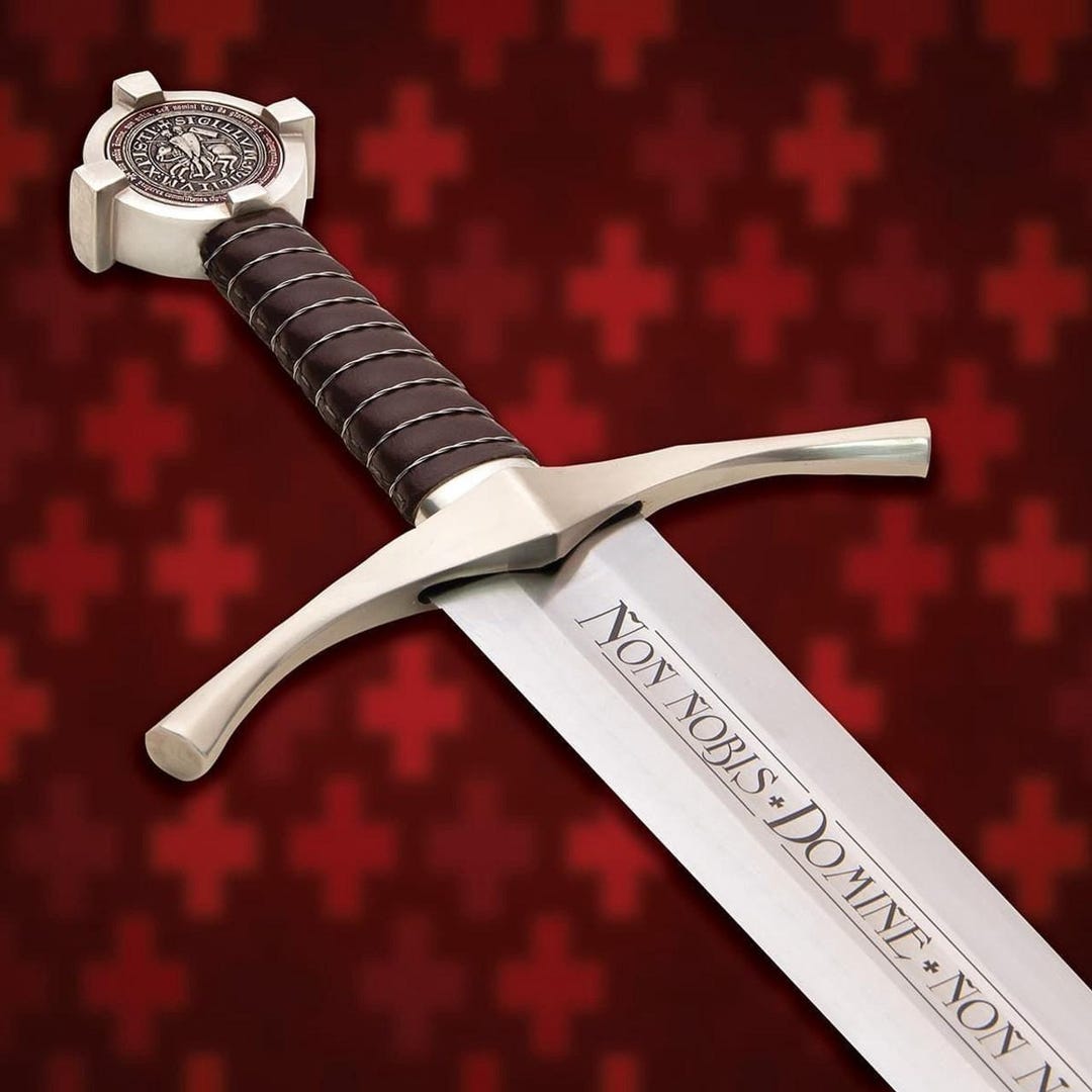 Templar Crusader Sword – Medieval Knight Replica With 