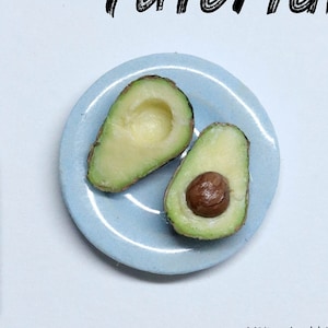TUTORIAL 1:12th scale dollhouse miniature food - Avocado PDF tutorial