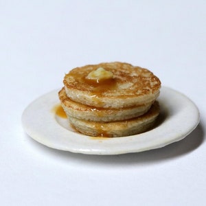 TUTORIAL 1:12th scale dollhouse miniature food - american pancakes PDF tutorial