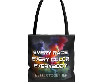 Inspirational Tote Bag, Better Together Eco-Friendly Bag, Motivational Gift for Women, Reusable Shopping Bag, History Lover&#39;s Tote