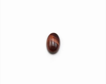 1pc 4x6-13x18mm Bull's eye Cabochons for Jewelry Making -Oval Gemstone Settings - Ring/Pendant Craft Supplies - Flat Back Polished Stones