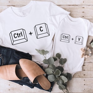 Copy Paste Shirt, Matching Shirts, Ctrl C Shirt, Ctrl V Shirt, Family Shirts, Fathers Day Shirt, Fathers Day Gift, Father Son Shirts