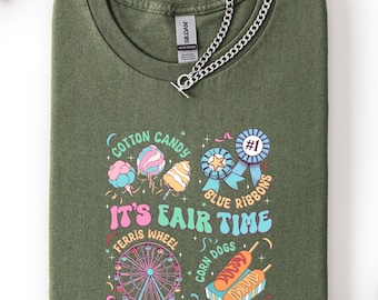 Fair Time Carnival Shirt, Ferris Wheel, Cotton Candy