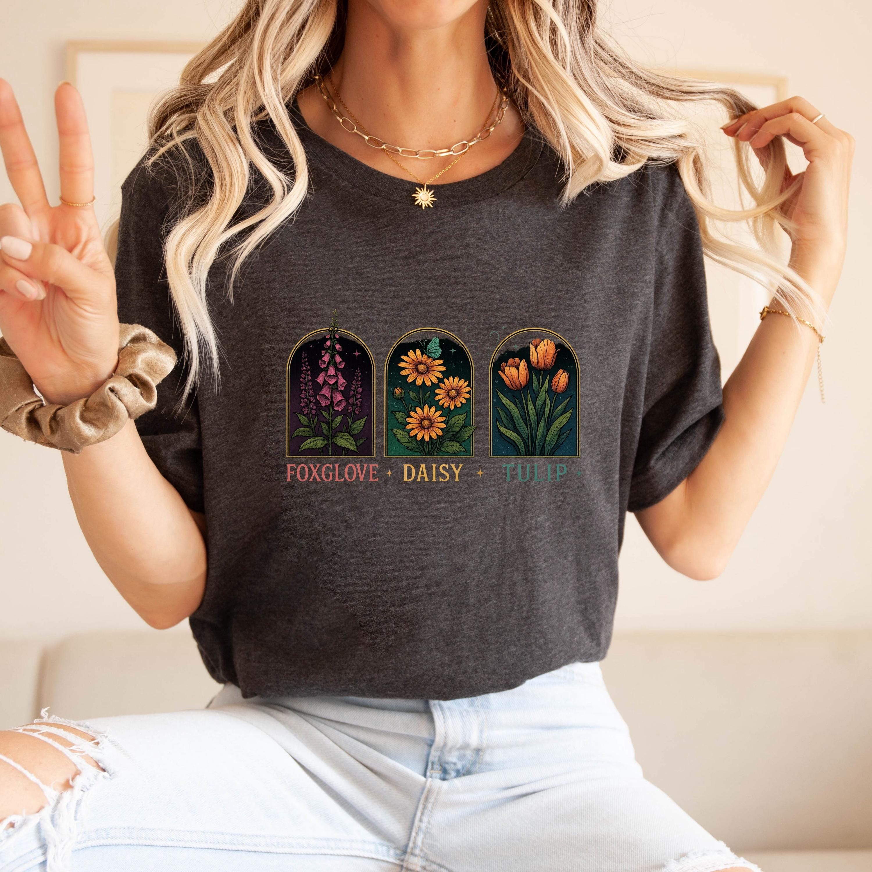 Foxglove Daisy Tulip Shirt, Subtle Fuck Trump Shirt, Funny Protest