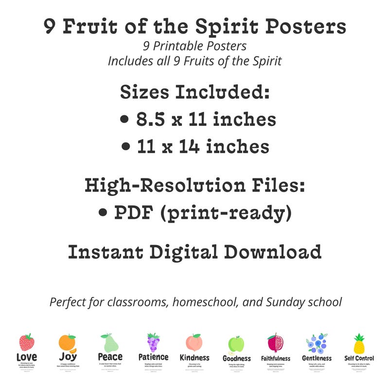 Printable Scripture Art Nine Biblical Character Posters Christian Educational Wall Set Digital Download Teaching Materials Faith Based Learning Resources Homeschool Classroom Visual Aids Sunday School Kids Bedroom Character Development