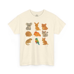 Australia Animals Shirt - Cute Watercolor Australia Shirt Cute Animal kawaii T-Shirt Kawai Tee