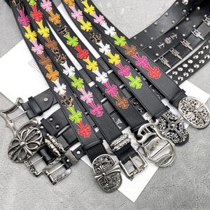 Vintage Chrome Hearts Belt - Etsy