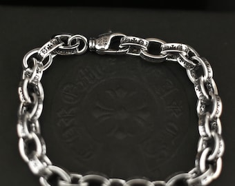 CH In Box 925 Silber Vintage Klassiker für immer Kreuz Blume Ring Unisex Gothic Design Schmuck Punk Geburtstagsgeschenk