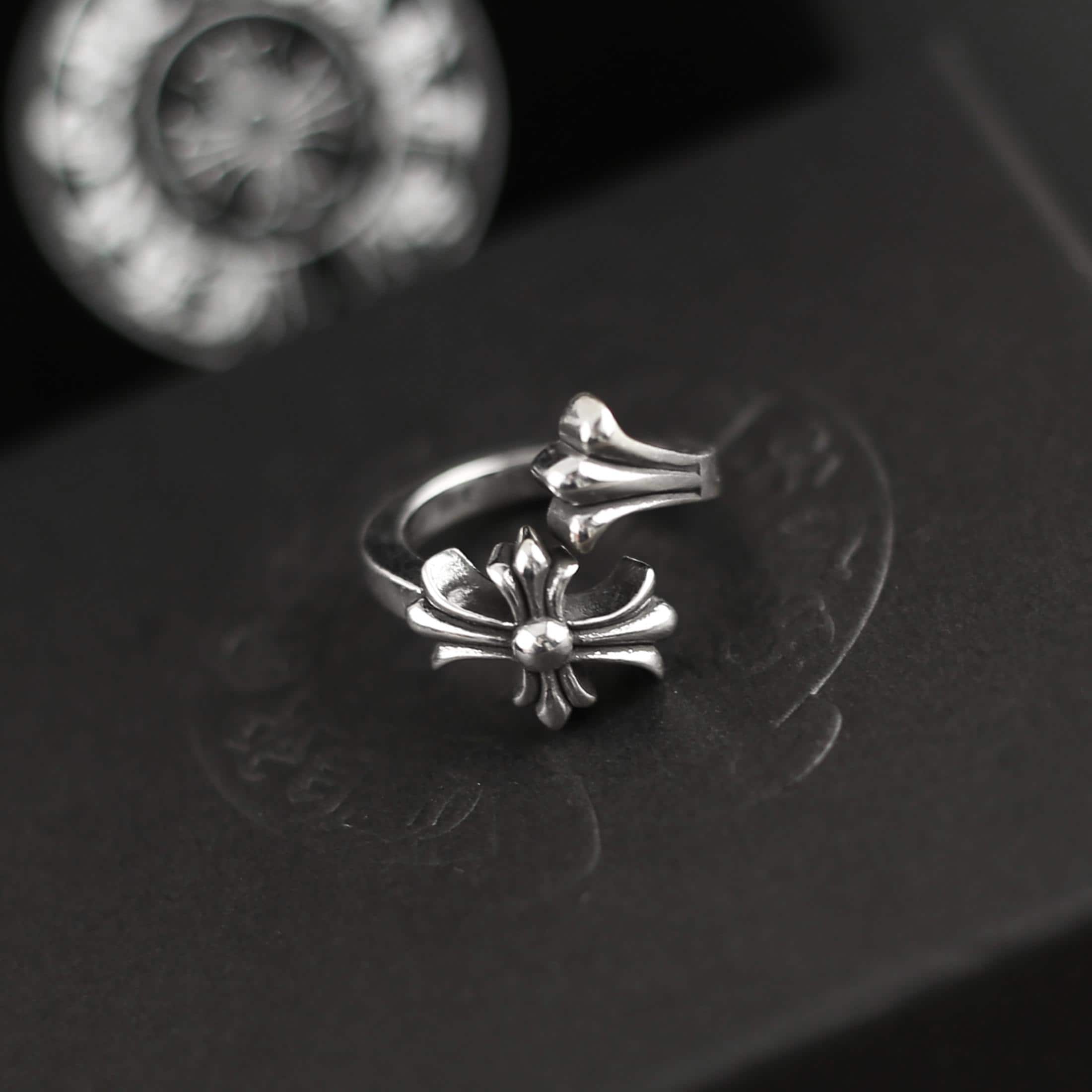 Chrome Heart Ring - Etsy Canada