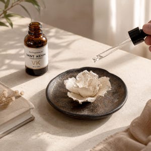 Handmade Ceramic Flower Incense Holder, Floral Incense Burner, Ceramic Aroma Diffuser, Meditation Decor, Handmade Pottery Gift