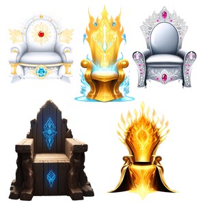 20 imágenes prediseñadas de Tronos - PDF con enlaces