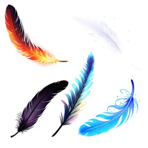 Fairy Feathers Set-5 png-afbeeldingen