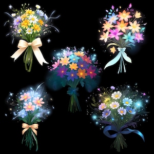 Bouquets magiques - 5 PNG