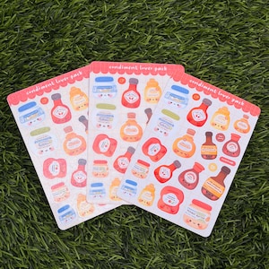 Amante de los condimentos / Scrapbooking / Agenda / Hoja de pegatinas / Troquelado