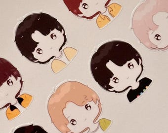 Paquete de pegatinas Chibi de BTS / Calcomanías de vinilo troqueladas (7 piezas)