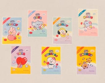Bangtan Inspired Jelly Candy Stickers | Waterproof Die Cut Decals (7pcs)