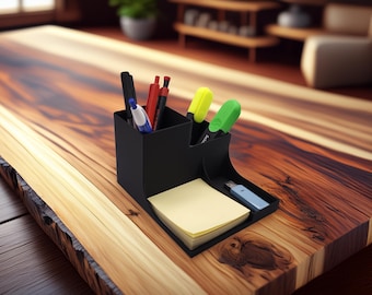 Organizador de escritorio, portalápices, regalo moderno para oficina, hogar, accesorios de oficina, portalápices minimalista para notas y USB.