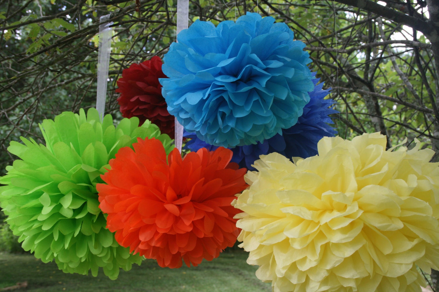 Large Navy Tissue Paper Flower, Beautiful for Weddings, Bridal Showers and  Graduation Parties 