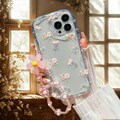 Transparent Floral Phone Case with Flower Charm for iPhone 17 Pro Max, Cute Soft Cover for iPhone 16 15 14 13 12 11 Pro Max X XR XS Max product logo