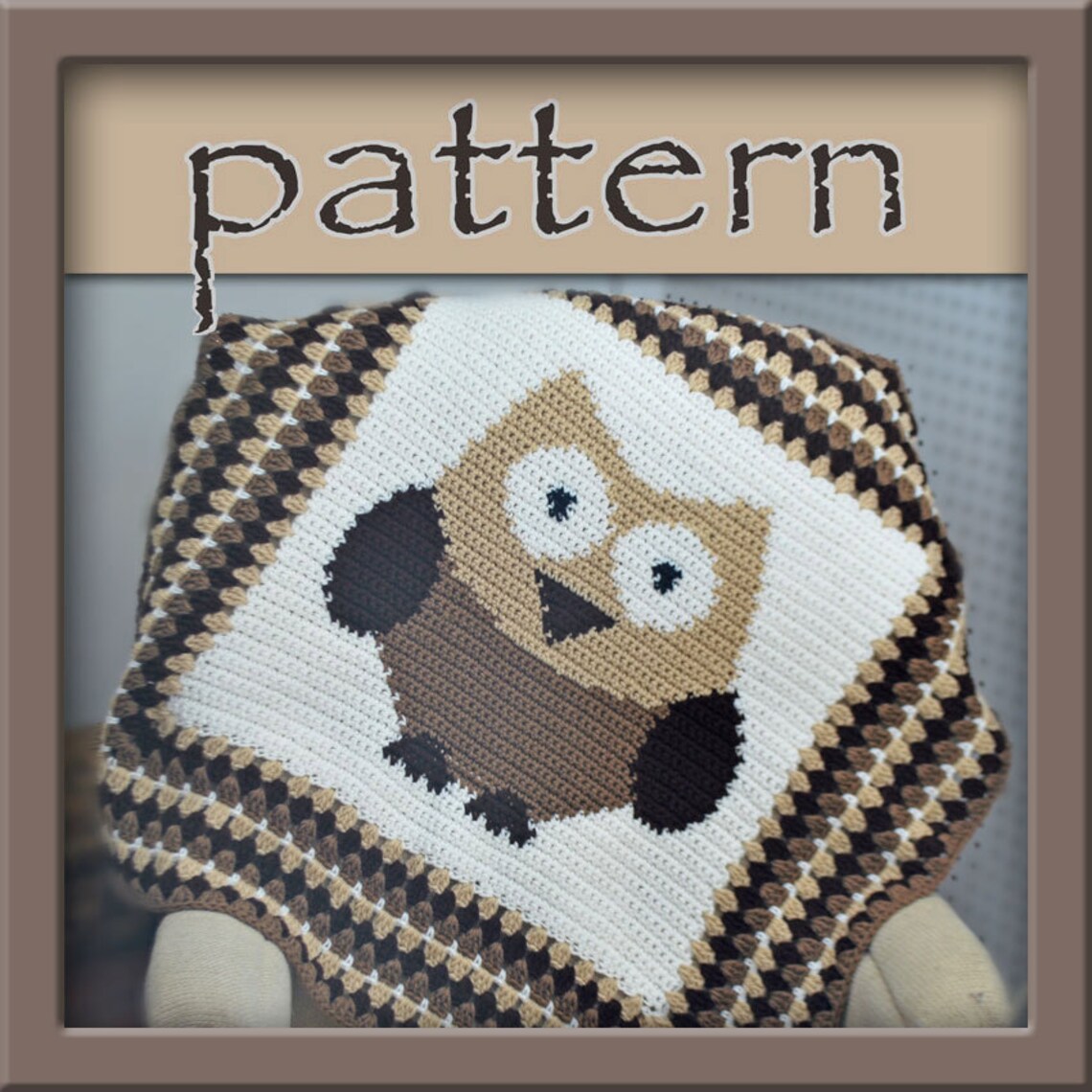 PATTERN Owl Afghan Blanket - Crochet - Instant Download - Etsy