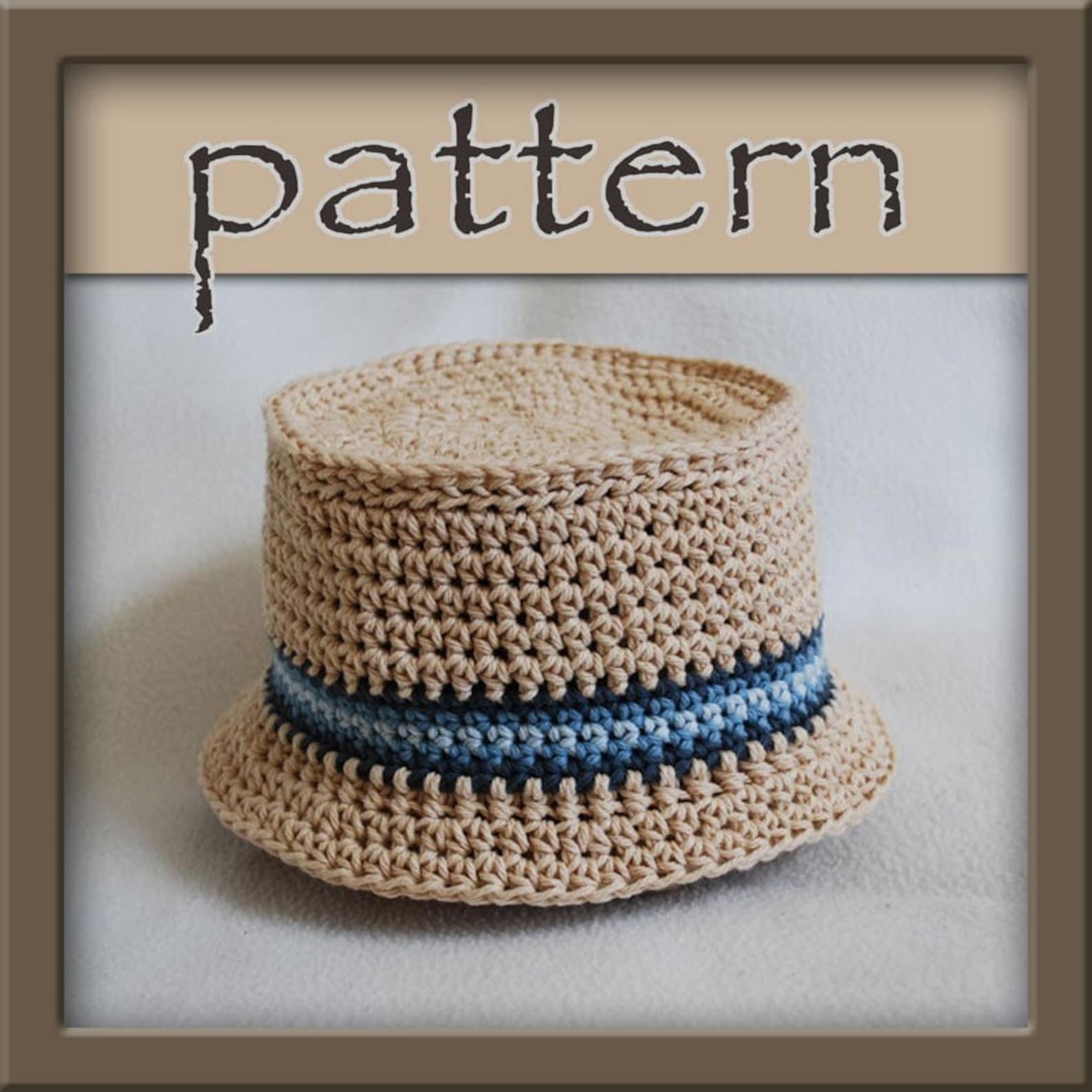 PATTERN Crochet Bucket Hat PDF No 104 Instant Download - Etsy