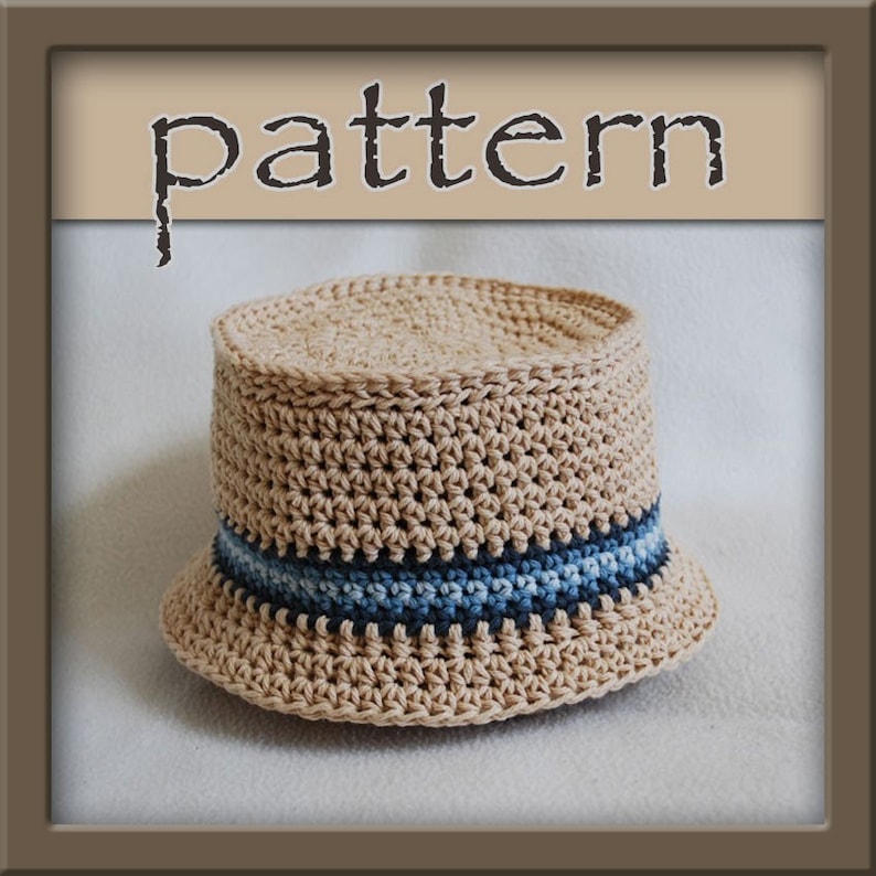 PATTERN Crochet Bucket Hat PDF No 104 Instant Download image 1