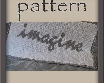 PATTERN Crochet Imagine Afghan - PDF No. 124 - Instant Download