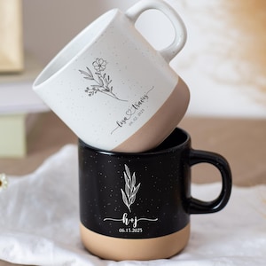 Taza de cerámica personalizada: regalo para pareja, 325 ml