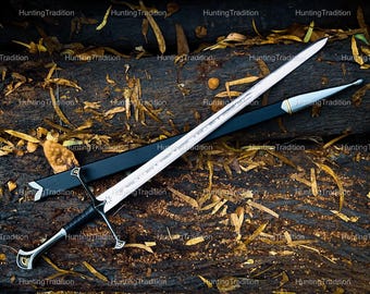 Aragorn's Sword Legendary Anduril - Hand-forged Sword, Costume Sword, Home Decor Sword, Anniversary & Birthday Gift