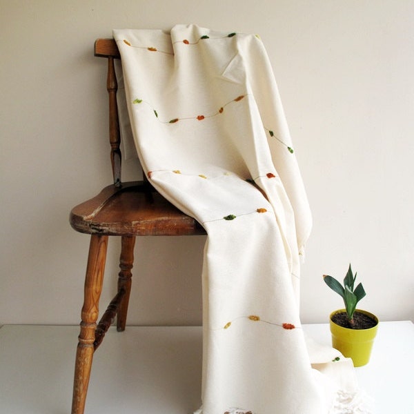 Cotton Handwoven Soft Warm Blanket,Seat Cover,Bedspread Naturel Ecofriendly Sofa,Seat Covers
