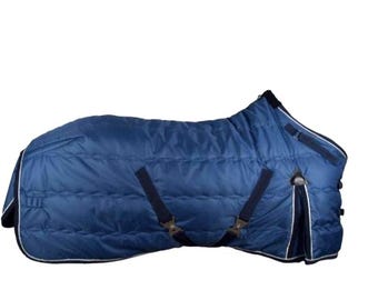 Waterproof Navy Blue Horse Turnout Rug: Padded Winter Blanket