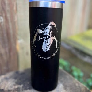 Here&#39;s To Feeling Good All The Time Laser Engraved Stainless Steel Tumbler – Funny 90s Sitcom Gift – Insulated Travel Mug