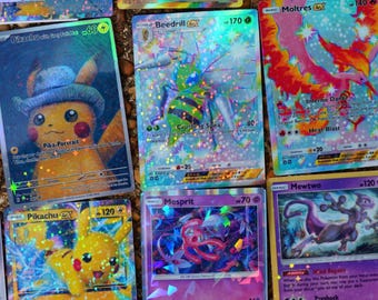 Custom Pokemon Cards Holographic Sticker Pack - You Name It, I Make It! -  Etsy