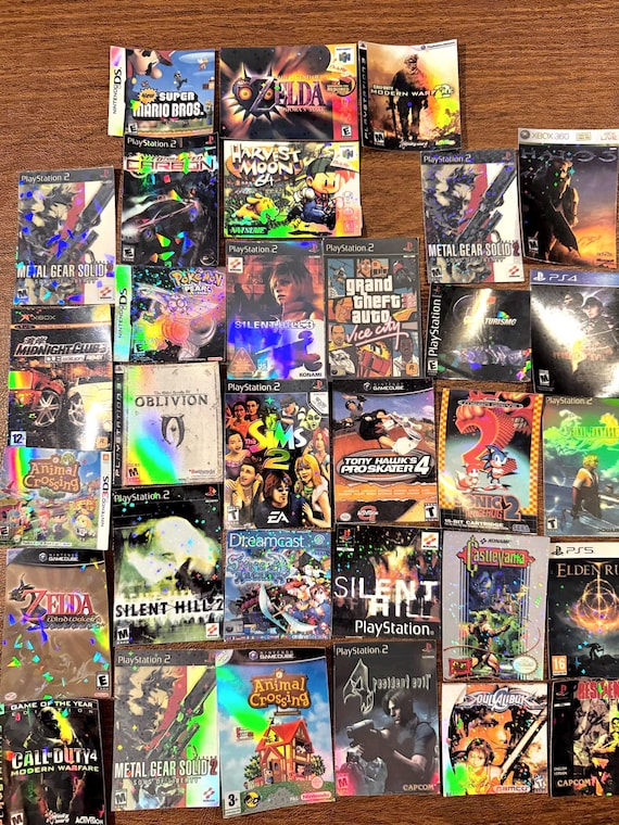 Custom Holographic Video Game Case Sticker Pack - You name it, I make it!