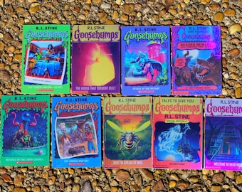 Confezione di adesivi olografici/fosforescenti di Goosebumps - Vol. 1 (9 adesivi)